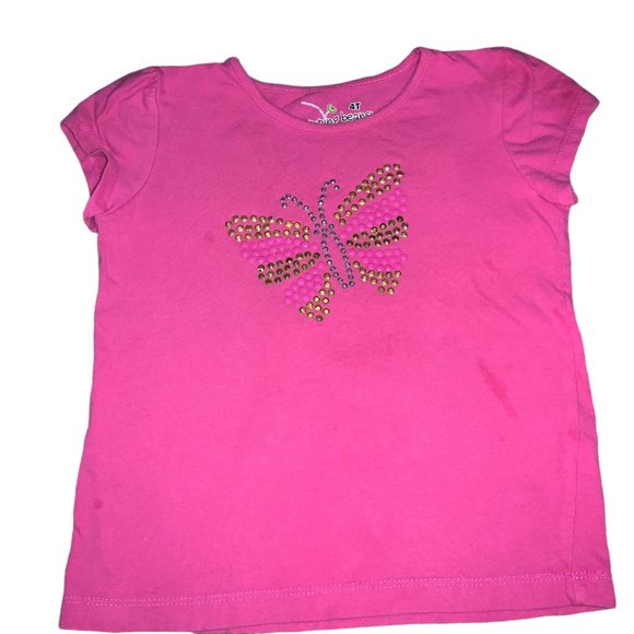 Jumping Beans Girls 4T Butterfly T-shirt - Picture 1 of 4
